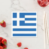 Serviette En Papier Greece flag Paper Napkin (En situation)