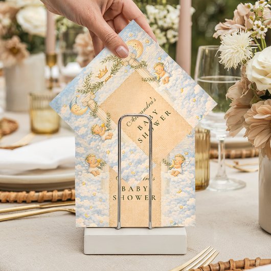 Serviette En Papier Greek Classic Columns Baby Shower