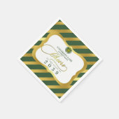 Serviette En Papier Green 2 School College University Graduation Day (Coin)