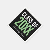 Serviette En Papier Green Bold Modernisation Graduation TOUTE ANNÉE (Coin)