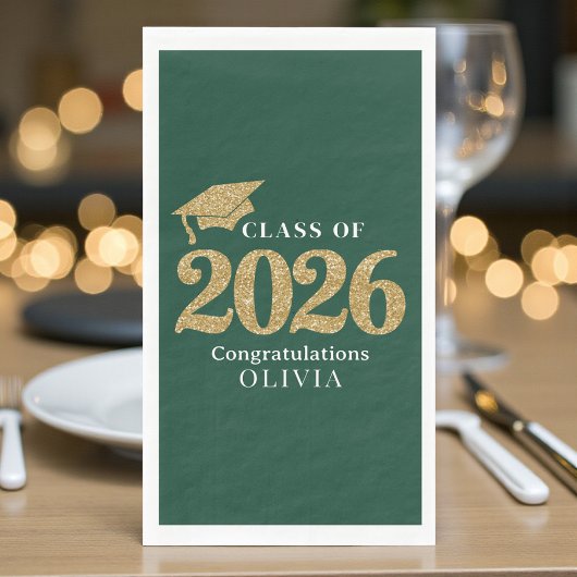 Serviette En Papier Green Class Of 2026