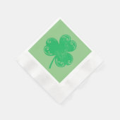 Serviette En Papier Green Clover St Patrick (Coin)