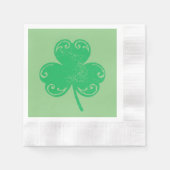 Serviette En Papier Green Clover St Patrick (Devant)
