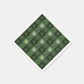 Serviette En Papier Green Decorative Plaid With Fir Trees Christmas (Coin)