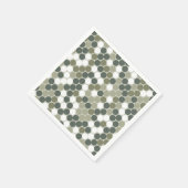 Serviette En Papier Green dots retro (Coin)