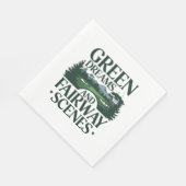 Serviette En Papier Green Dreams, Golf tendance (Coin)