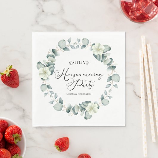Serviette En Papier Green Eucalyptus (En situation)