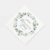Serviette En Papier Green Eucalyptus (Coin)