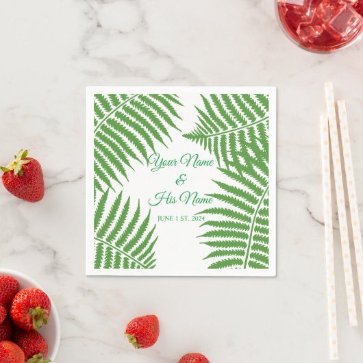 Serviette En Papier Green Ferns Thunder_Cove (En situation)