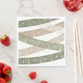 Serviette En Papier Green First Fiesta Anniversaire (En situation)