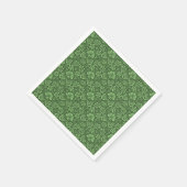 Serviette En Papier Green floral (Coin)