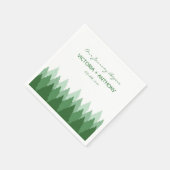 Serviette En Papier Green Forest Range Mariage de bois (Coin)