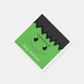 Serviette En Papier Green Frankenstein Halloween Costume Party Napkins (Coin)
