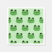 Serviette En Papier Green Frog Party (Devant)