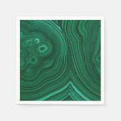 Serviette En Papier Green gemstone malachite natural stone design (Devant)