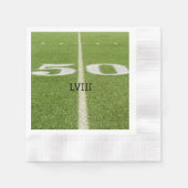 Serviette En Papier Green Grass 50 Yard Line Football Field (Devant)