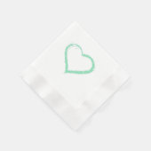 Serviette En Papier Green Heart Essential (Coin)