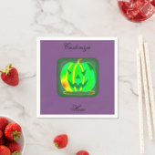 Serviette En Papier Green Jack olantern Halloween Thunder_Cove (En situation)
