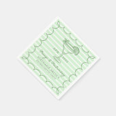 Serviette En Papier Green Margs and Matrimony Bachelorette Party (Coin)