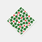 Serviette En Papier Green Meeple with Red Heart (Coin)
