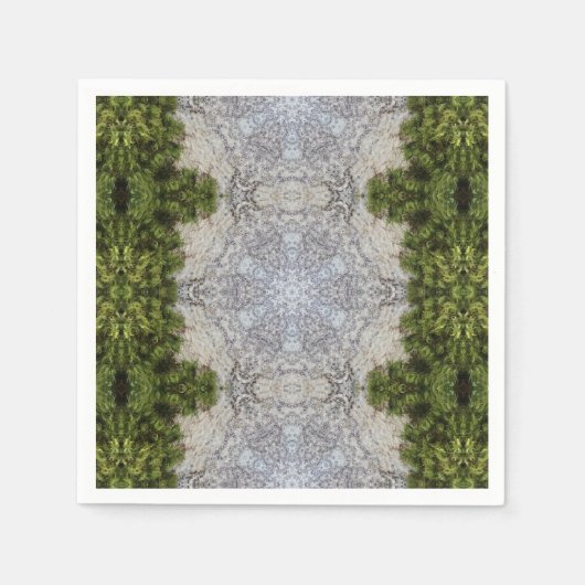 Serviette En Papier Green Moss & Earth Nature Art (Devant)