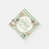 Serviette En Papier Green One Lucky Duck Balloon 1er Anniversaire (Coin)