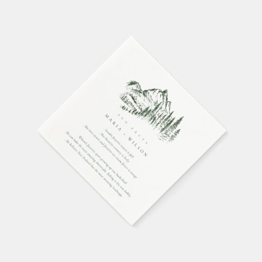 Serviette En Papier Green Pine Woods (Coin)
