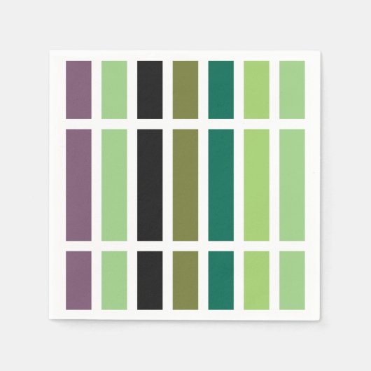 Serviette En Papier Green purple Black Hues (Devant)