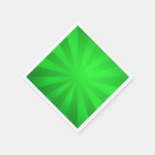 Serviette En Papier Green Retro Sunburst (Coin)