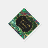 Serviette En Papier Green Safari Agate Anniversaire (Coin)