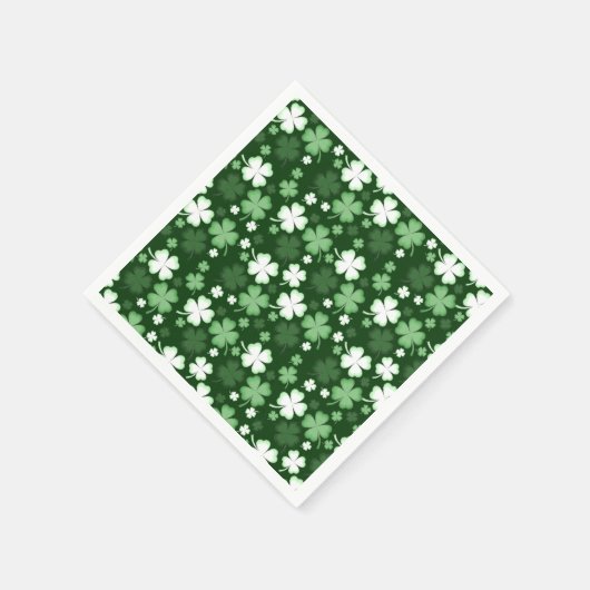 Serviette En Papier Green Shamrock (Coin)