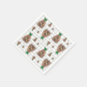 Serviette En Papier Green Texas Armadillo Graduation (Coin)