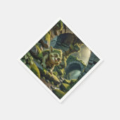 Serviette En Papier Green Troll Under a Stone Bridge (Coin)