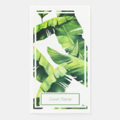 Serviette En Papier Green Tropical Palm Feuille Papier Serviettes d'hô (Devant)