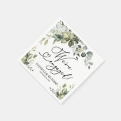 Serviette En Papier Green We's Engaged Engagement Party (Coin)