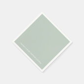 Serviette En Papier Greenery Baby Shower (Coin)