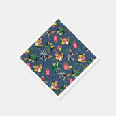 Serviette En Papier Gremlins™ 80's Retrowave Pattern (Coin)