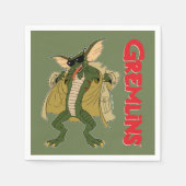 Serviette En Papier Gremlins | Cachet à tranchée Flash (Devant)