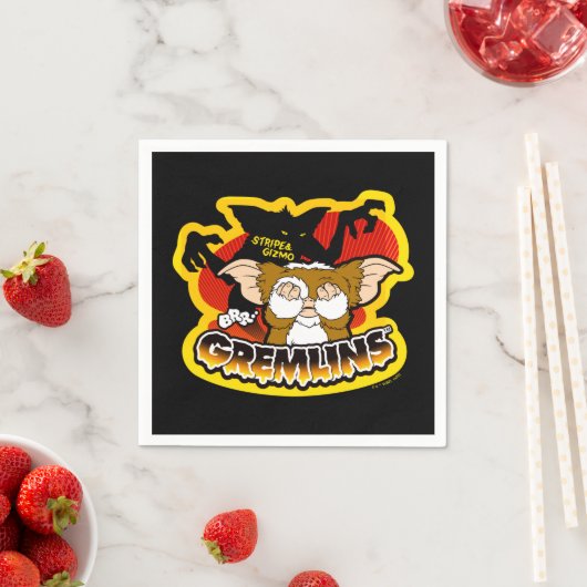 Serviette En Papier Gremlins | Gizmo Stripe (En situation)