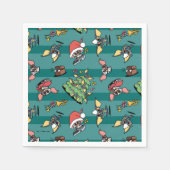 Serviette En Papier Gremlins | Motif de Noël comique (Devant)