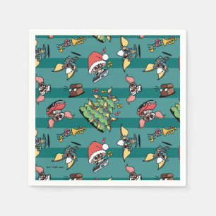 Serviette En Papier Gremlins   Motif de Noël comique