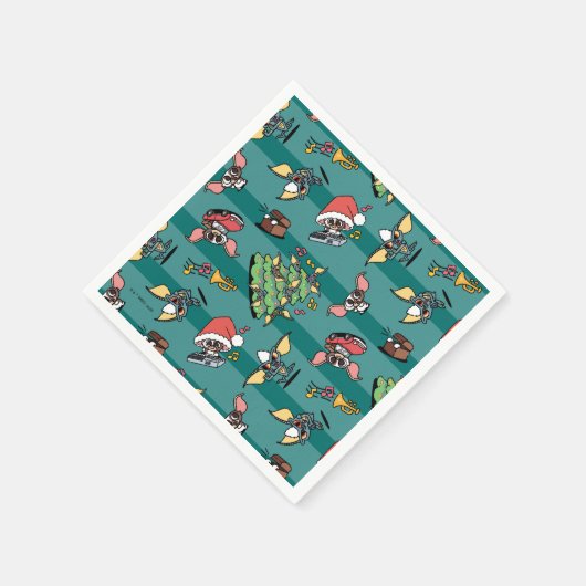 Serviette En Papier Gremlins | Motif de Noël comique (Coin)