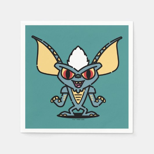 Serviette En Papier Gremlins | Stripe Cute Comic Character (Devant)