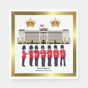 Serviette En Papier Grenadier Guards sur plaque de papier de défilé