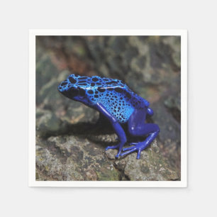 Serviette En Papier Grenouille à tarte à poison bleu, grenouille bleue