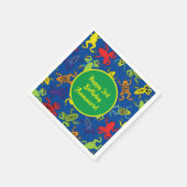 Serviette En Papier Grenouille arborescente Anniversaire de enfant mûr (Coin)