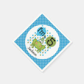 Serviette En Papier Grenouille bleue 5 Anniversaire Papier serviettes (Coin)
