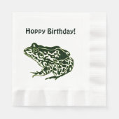 Serviette En Papier Grenouille d'anniversaire Hoppy (Devant)
