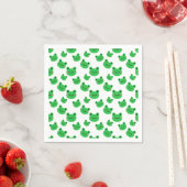 Serviette En Papier Grenouille fête d'anniversaire Croaking Green Part (En situation)