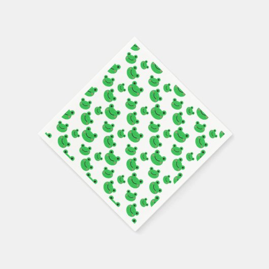 Serviette En Papier Grenouille fête d'anniversaire Croaking Green Part (Coin)
